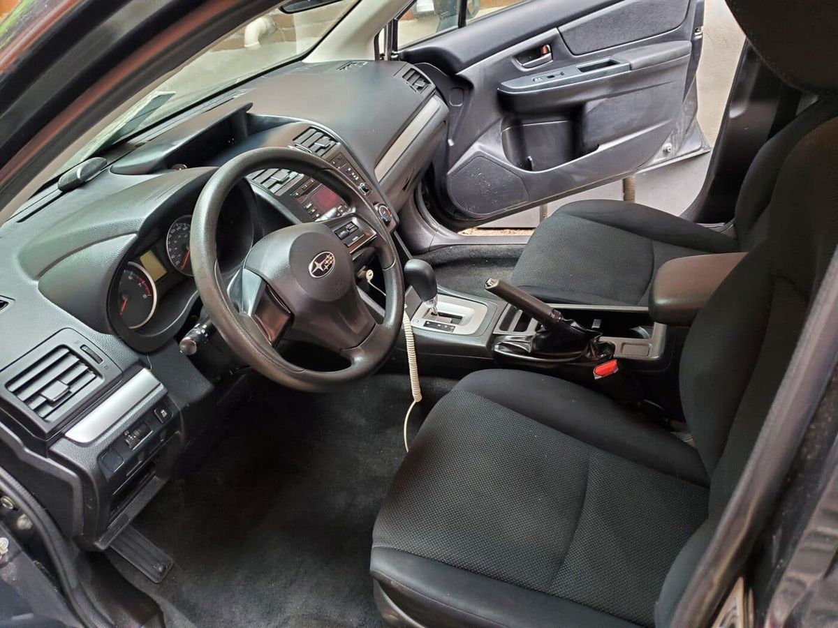 Car interior dashboard and console cleaned after interior detailing in the Greater Toronto Area