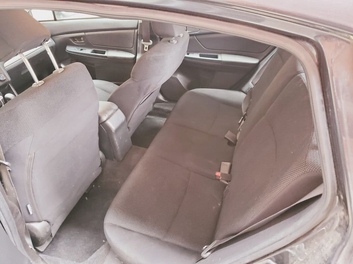 Rear cloth seats cleaned and refreshed after interior detailing in the Greater Toronto Area